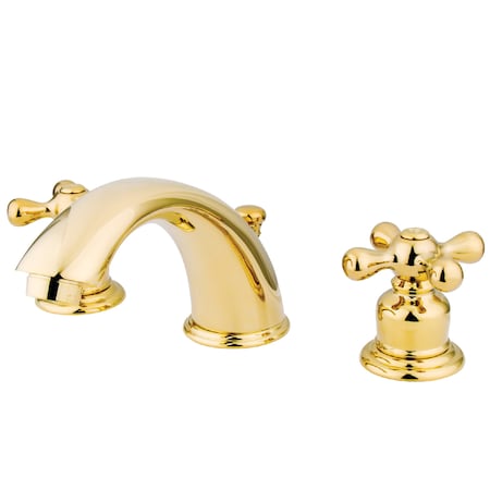 Kingston Brass Widespread Bathroom Faucet, Polished Brass GKB972X